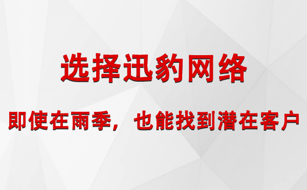 选择迅豹网络丨即使在雨季，也能找到潜在客户